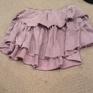 Loveshackfancy Lavender Ruffled Women's Skirt
